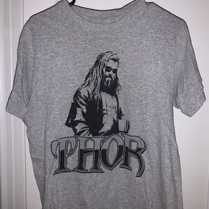 Hot Topic Marvel Gray Thor Short Sleeve Tee Unisex Size Medium